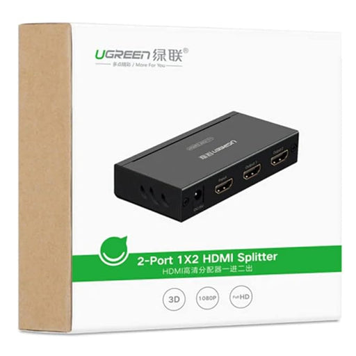 UGREEN 40201, 1 x 2 HDMI Amplifier Splitter-Black