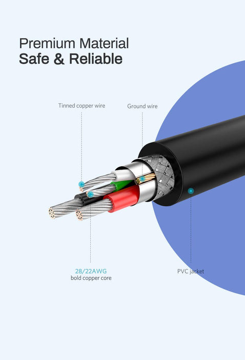 UGREEN 2m USB 2.0 A to Micro USB Cable Nickel Plating, Black (60138)