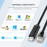 UGREEN 1.5M USB to RJ45 Console Cable(50773)