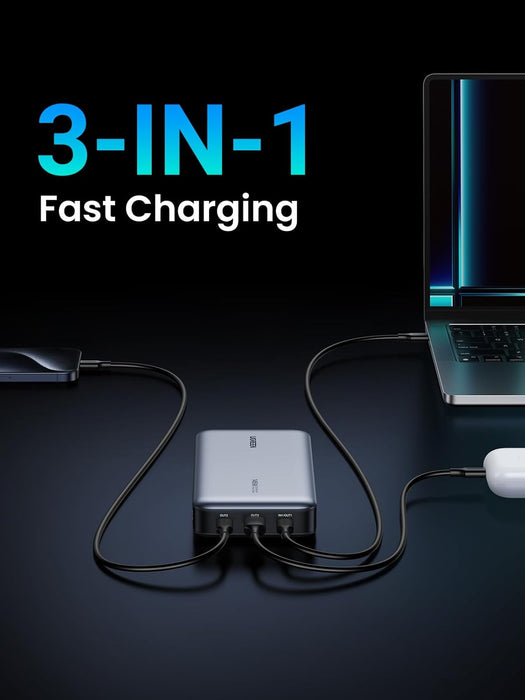 UGREEN 145W 25,000mAh 3-Port Power Bank USB C Laptop Portable Charger, Nexode PD for MacBook Pro/Air, Dell XPS, iPhone 16/15/14, Galaxy S24, Steam Deck, iPad, and More(90597A)