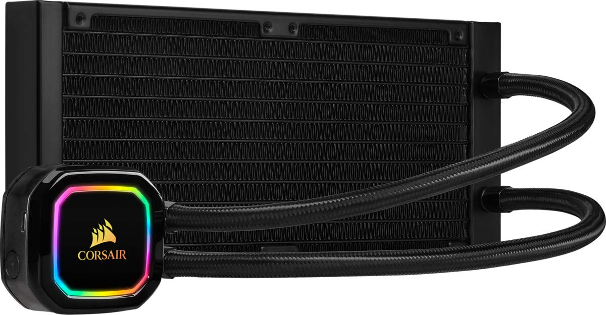 Corsair ICUE H100i Pro XT RGB,40MM RADIATOR, DUAL 120MM ML SERIES PWM FANS, ADVANCED RGB LIGHTING AND FAN CONTROL WITH SOFTWARE