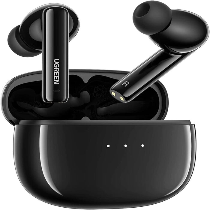 UGREEN 90401 HiTune T3 ANC Wireless Bluetooth 5.2, AI-Enhanced Clear Calls Earbuds with mic, Bass Boost-Black