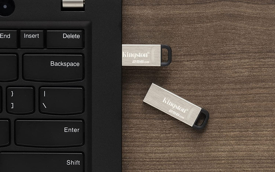 Kingston Data Traveler Kyson USB 3.2 Flash Drive 64GB - Gen 1 With Stylish Capless Metal Case (DTKN/64GB)