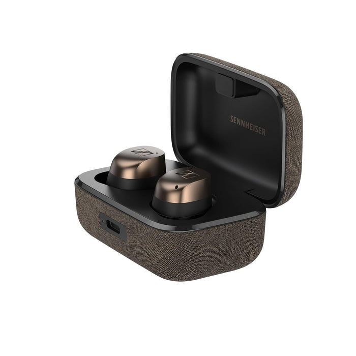 Sennheiser Momentum True Wireless 4 Smart Earbuds with Bluetooth 5.4, Crystal-Clear Sound, Comfortable Design, 30-Hour Battery Life, Adaptive ANC, LE Audio and Auracast - Black Copper