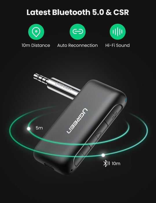 UGREEN 3.5mm Bluetooth 5.0 Car Adapter