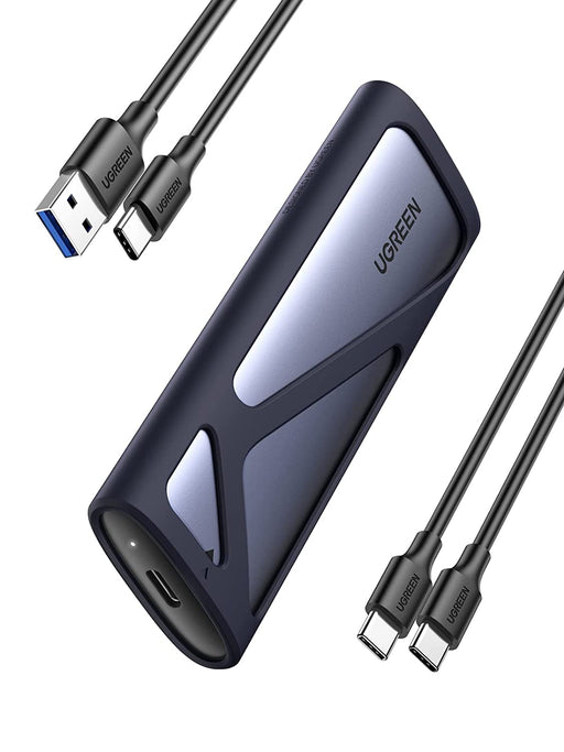UGREEN M.2 NVMe and SATA SSD Enclosure,10Gbps USB C 3.2 Gen2, Thunderbolt 3 Compatible,  NVMe External Enclosure