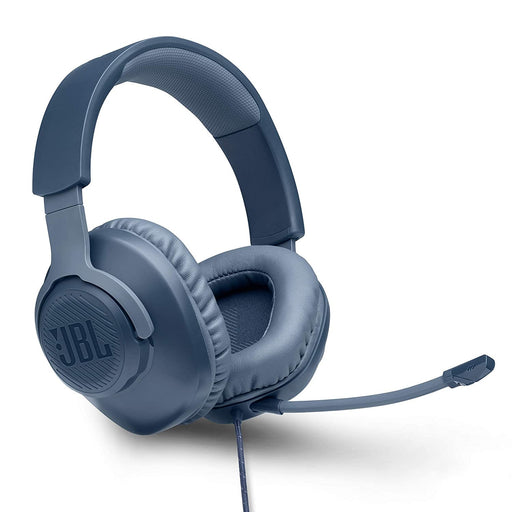 JBL Quantum 100 Wired Over Ear Gaming Headphones With Mic-Blue(Open Box)