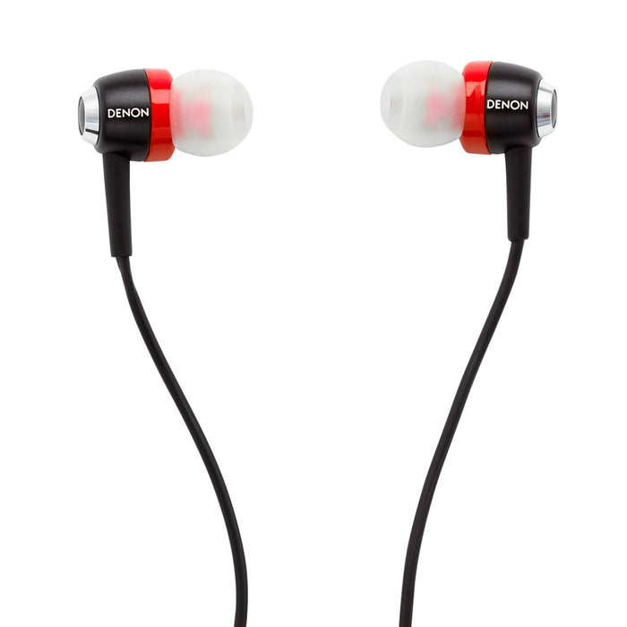 Denon Urban Raver AH-C100RD In-Ear Headphones (Red)