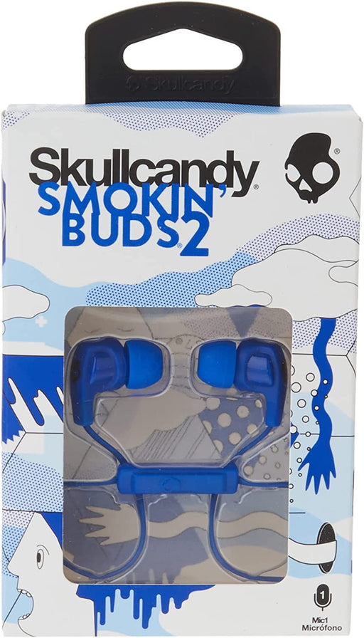 Skullcandy Smokin Buds Wired Headset With Mic - Blue
